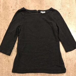 Old Navy Gray Boat Neck 3/4 Sleeve Top Blouse Size XS